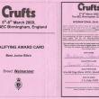 Carta di Partecipazione Crufts (Marzo 2009)