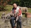 Puppies Weimaraner Del Colle Degli Ulivi with the Breeder Roberto Francini